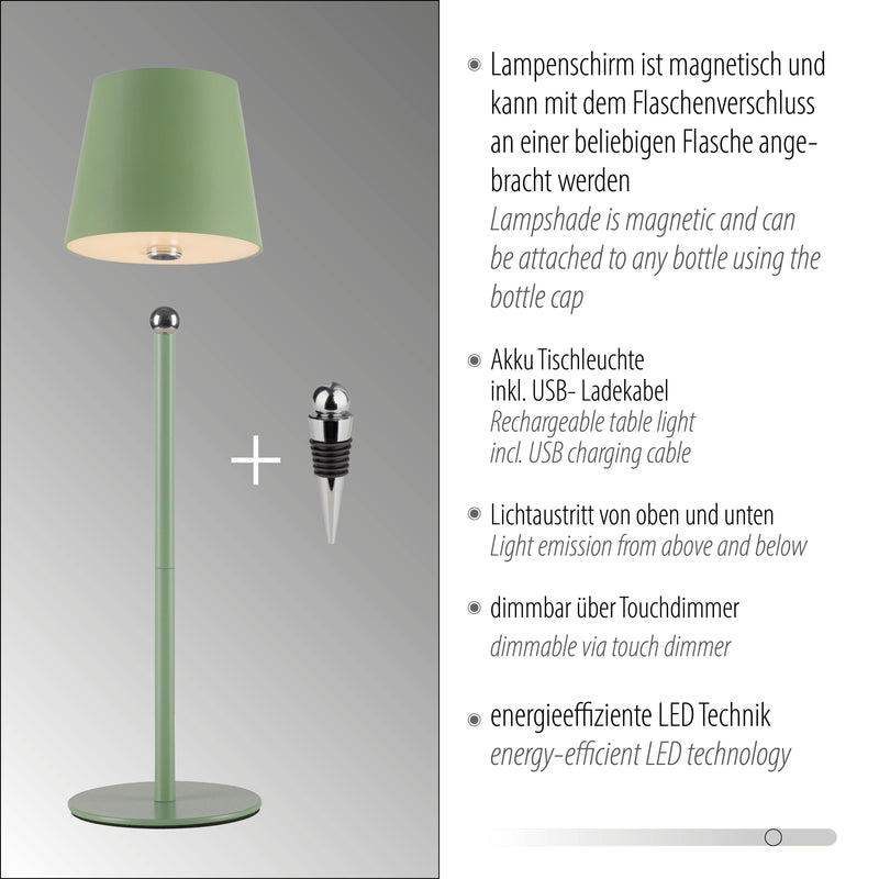 Veioza Paul Neuhaus BOTERIA LED Verde