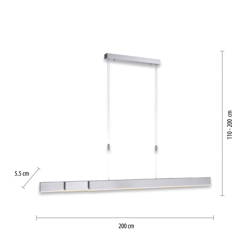 Lustra Paul Neuhaus PURE-MOTO 3xLED Aluminiu
