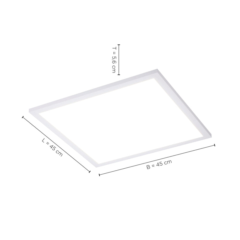 Plafoniera Paul Neuhaus FLAT LED Alb