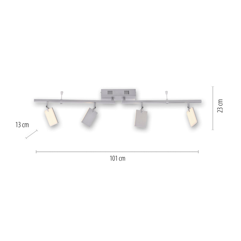 Plafoniera Paul Neuhaus PURE-MIRA 4xLED Aluminiu