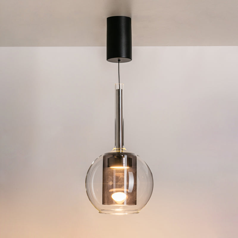 Lustra Zuma Line TAGNA LED Negru Smoky