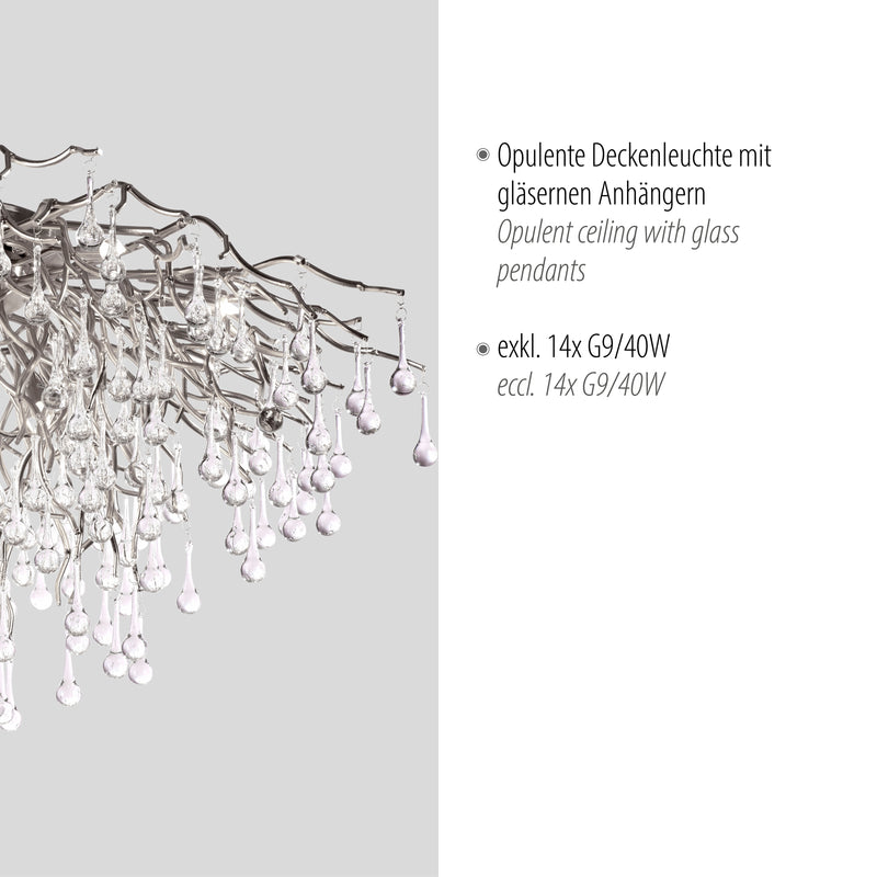 Plafoniera Paul Neuhaus ICICLE 14xG9 Otel