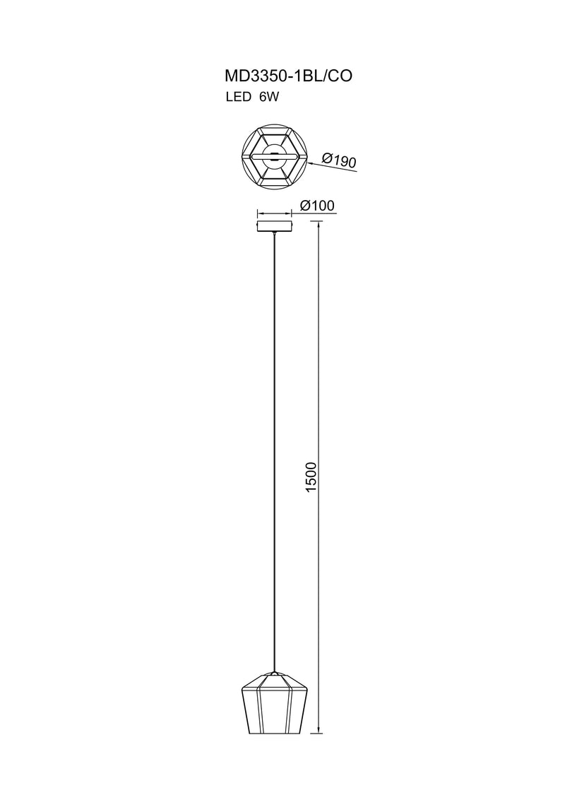 Lustra Zuma Line COLORE LED Chihlimbar