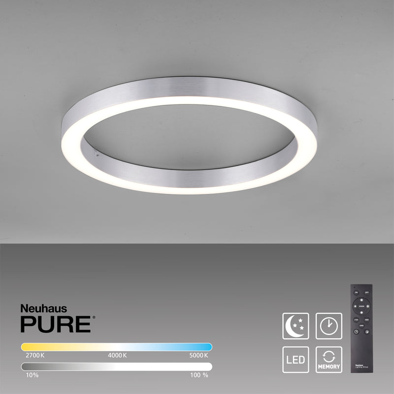 Plafoniera Paul Neuhaus PURE-LINES LED Aluminiu