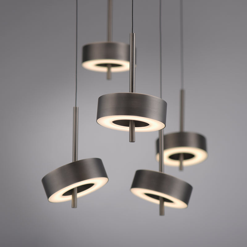 Lustra Paul Neuhaus Q-ROTATE 5xLED Maro Metalic