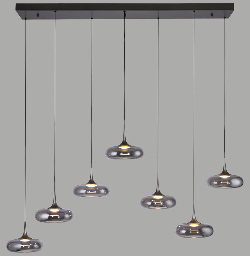 Lustra Paul Neuhaus POSH 7xLED Gri