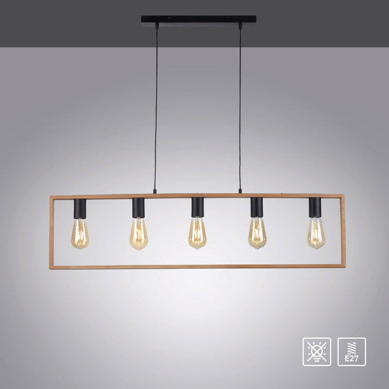 Lustra Paul Neuhaus FRANKY 5xE27 Negru