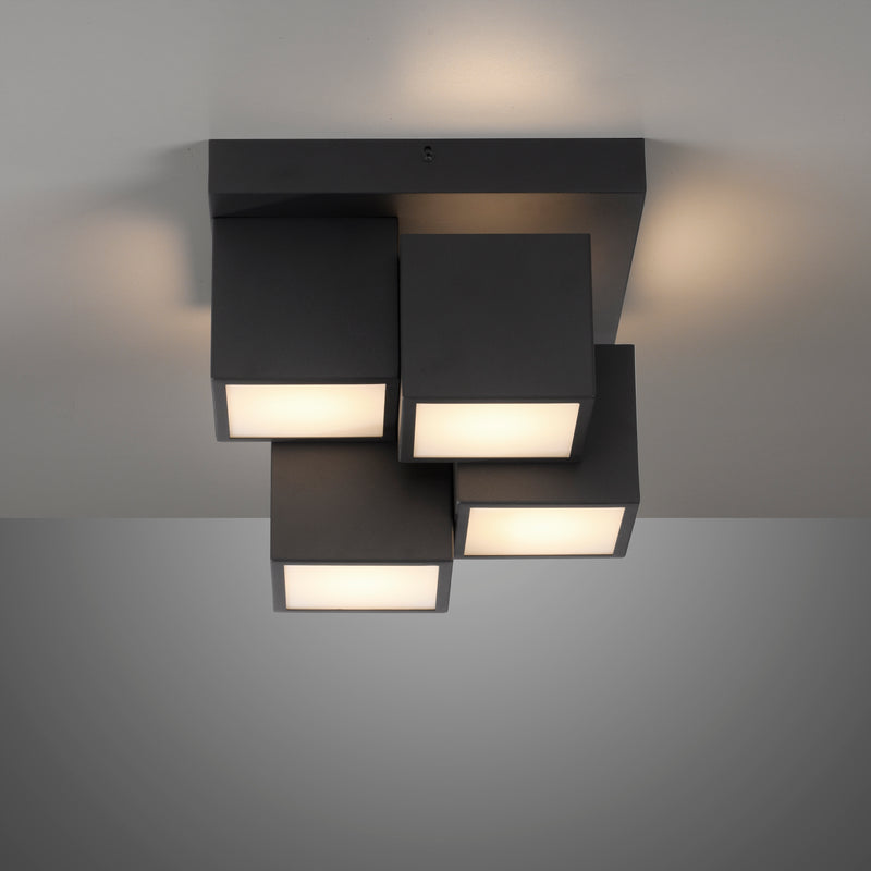 Plafoniera Paul Neuhaus TETRIS 4xLED Negru