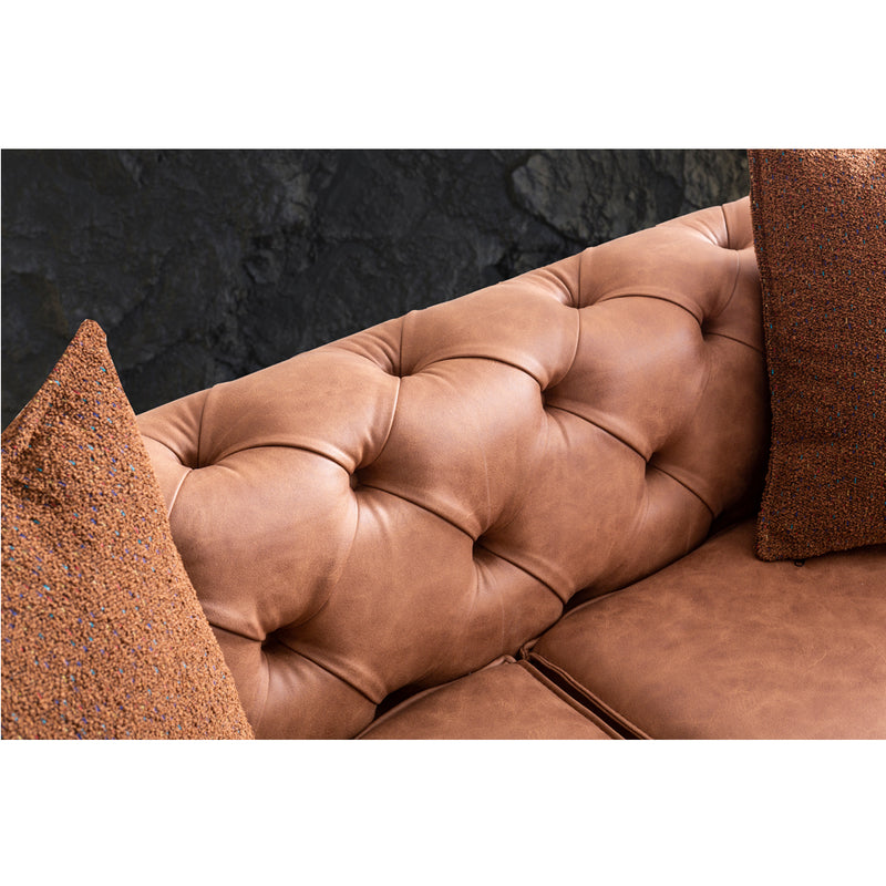 Canapea Roys Inev Asi Home, Maro inchis, lungime 251cm, latime 107cm, inaltime 67cm