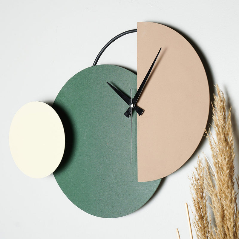 Ceas de Perete Asi Home Mateen, Verde, Ø47 cm