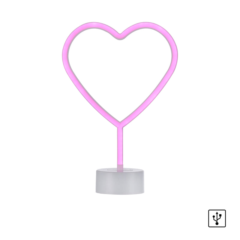 Aplica Paul Neuhaus NEON-HERZ LED Roz