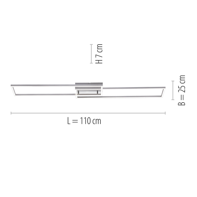 Plafoniera Paul Neuhaus IVEN 2xLED Otel