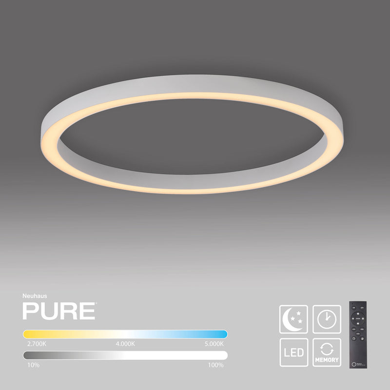 Plafoniera Paul Neuhaus PURE LINES ROUND LED Alb