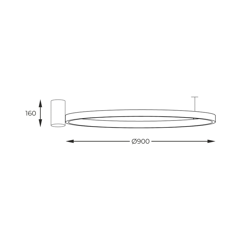 Plafoniera Zuma Line HORIK LED Negru