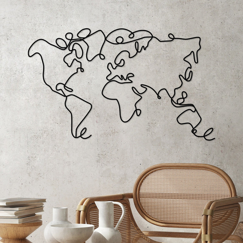 Accesoriu Iluminat Asi Home World Map, Negru