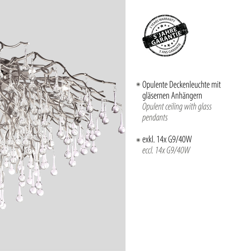 Plafoniera Paul Neuhaus ICICLE 14xG9 Otel