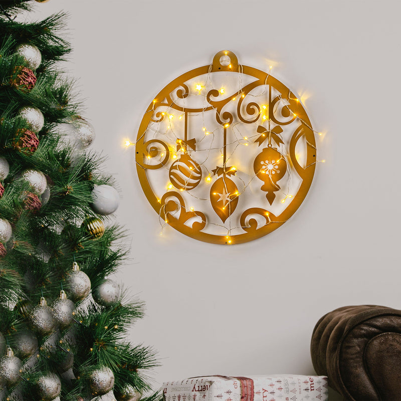 Accesoriu Iluminat Asi Home Xmasgold - 028, Auriu, 60x64 cm
