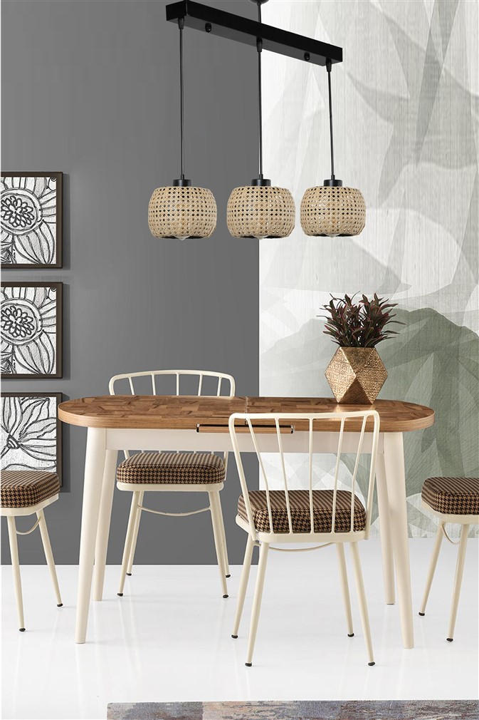 Lustră Asi Home 8575-6, Rattan, Ø16 cm
