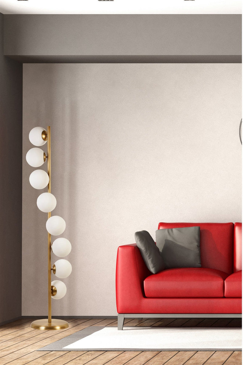 Lampadar Asi Home 8729-1, Alb, Ø30 cm