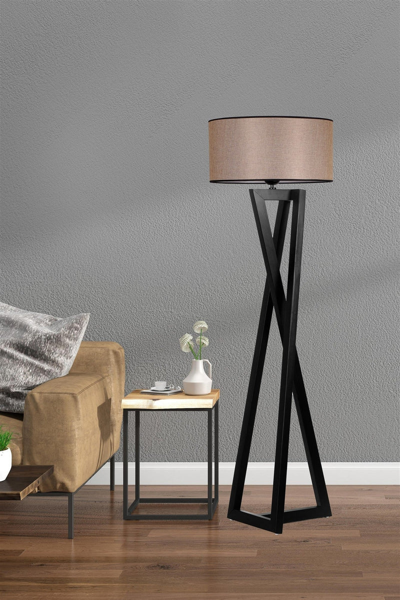 Lampadar Asi Home 8747-3, Negru, Ø43 cm