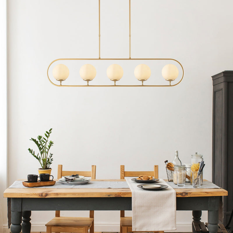 Lustră Asi Home Jewel - 10620, Auriu, 5xE14