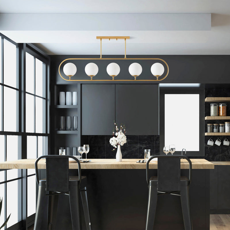 Lustră Asi Home Jewel - 10621, Auriu, 5xE14