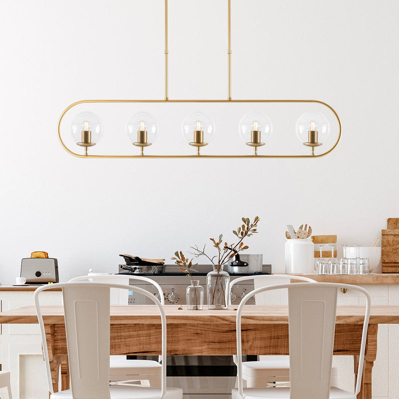 Lustră Asi Home Jewel - 10625, Auriu, 5xE14