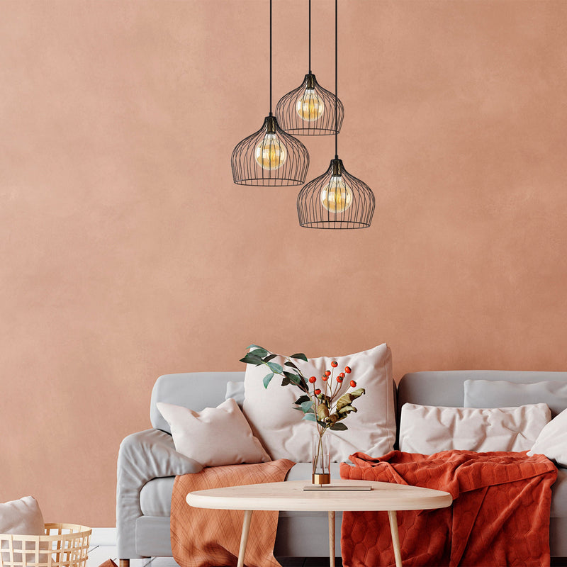Lustră Asi Home Bek - 11375, Negru, 3xE27