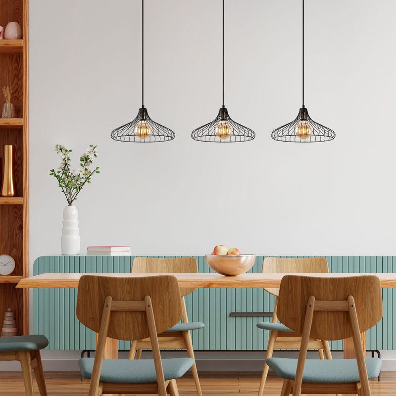 Lustră Asi Home Depay - 11260, Negru, 3xE27
