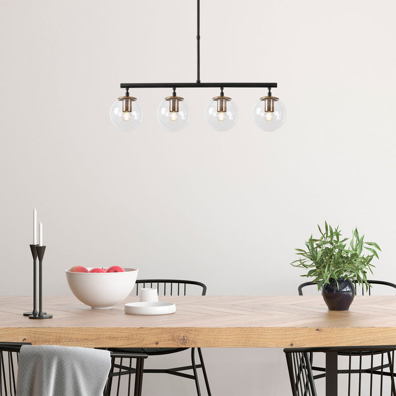 Lustră Asi Home Fazli - 10430, Negru, 4xE14
