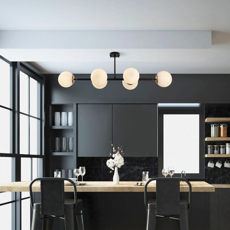 Lustră Asi Home Fazli - 10486, Negru, 6xE14