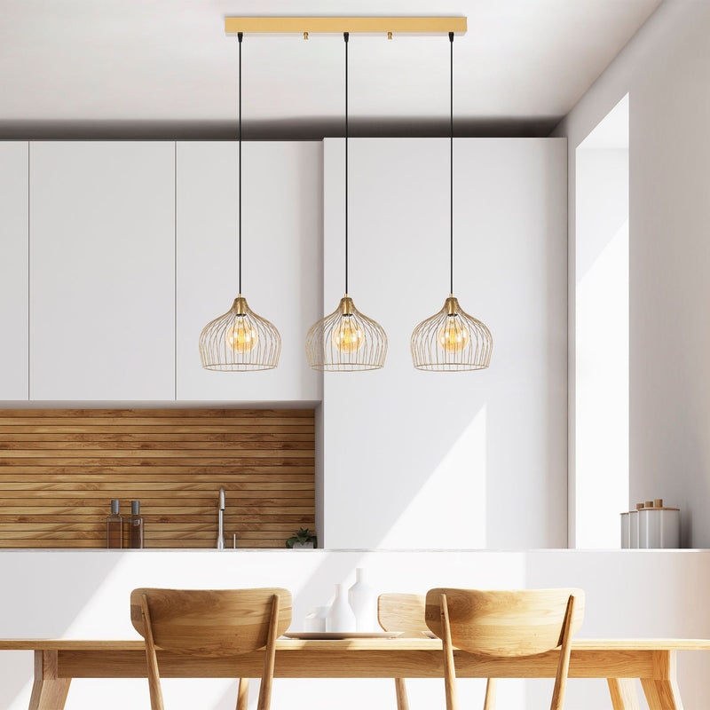 Lustră Asi Home Bek - 11376, Auriu, 3xE27