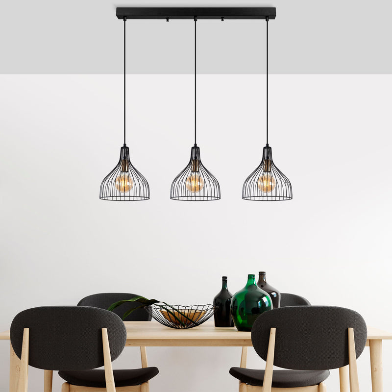 Lustră Asi Home Cafu - 11565 - 1, Negru, 3xE27