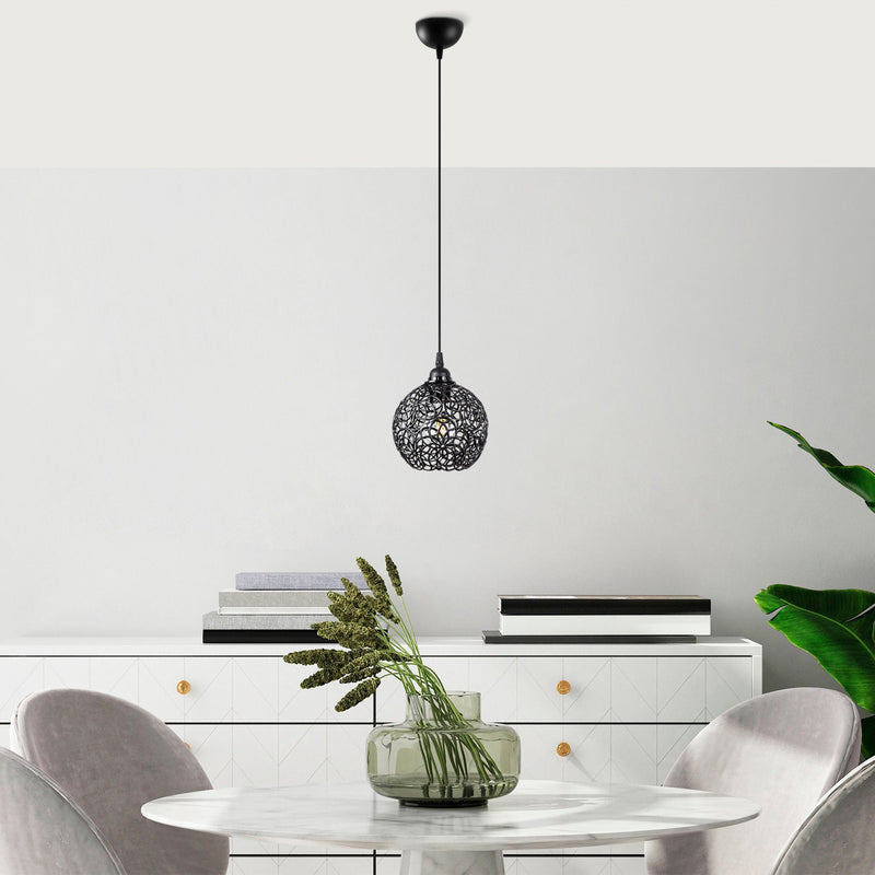 Lustră Asi Home Hay - 11875, Negru, Ø10 cm