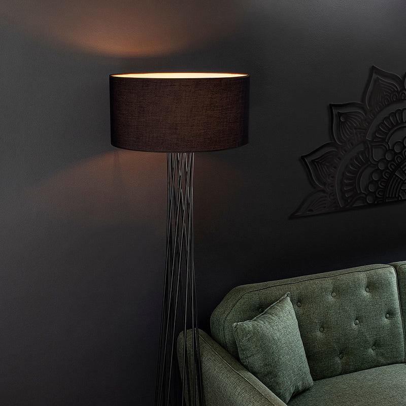 Lampadar Asi Home Tall - 13470, Negru, Ø30 cm