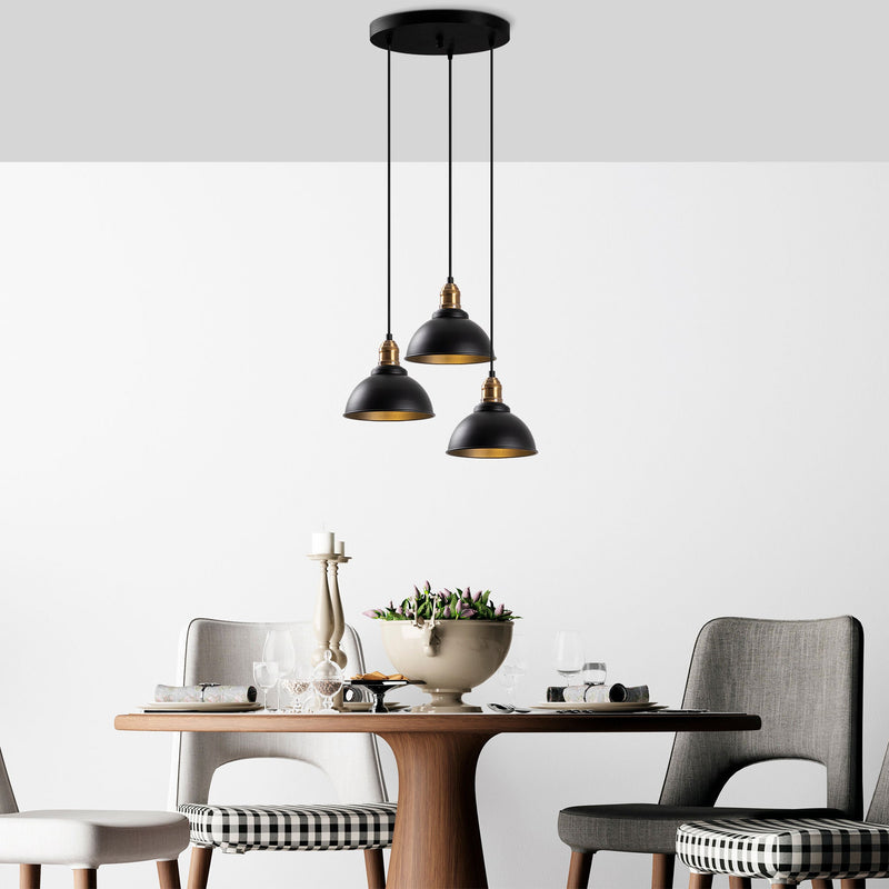 Lustră Asi Home Varzan - 10861, Negru, 3xE27