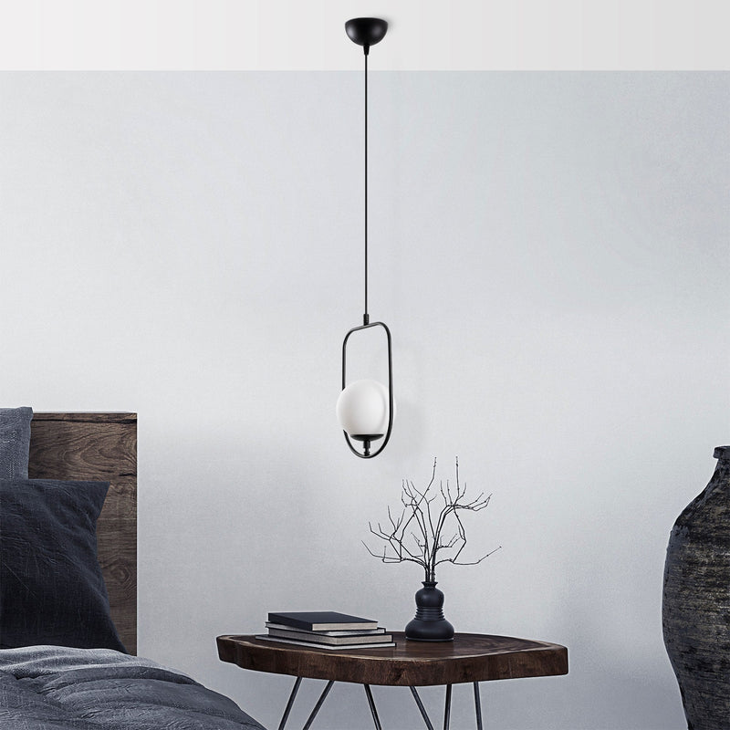 Lustră Asi Home Skew - 13444, Negru, Ø15 cm
