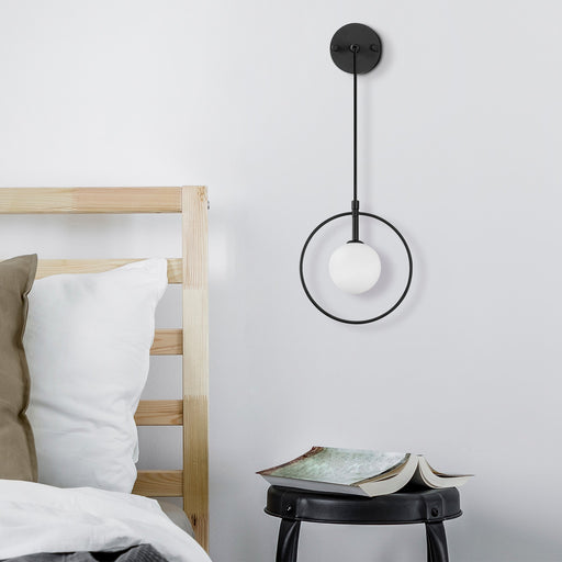 Aplică Asi Home Geometri - 11125, Negru, Ø12 cm