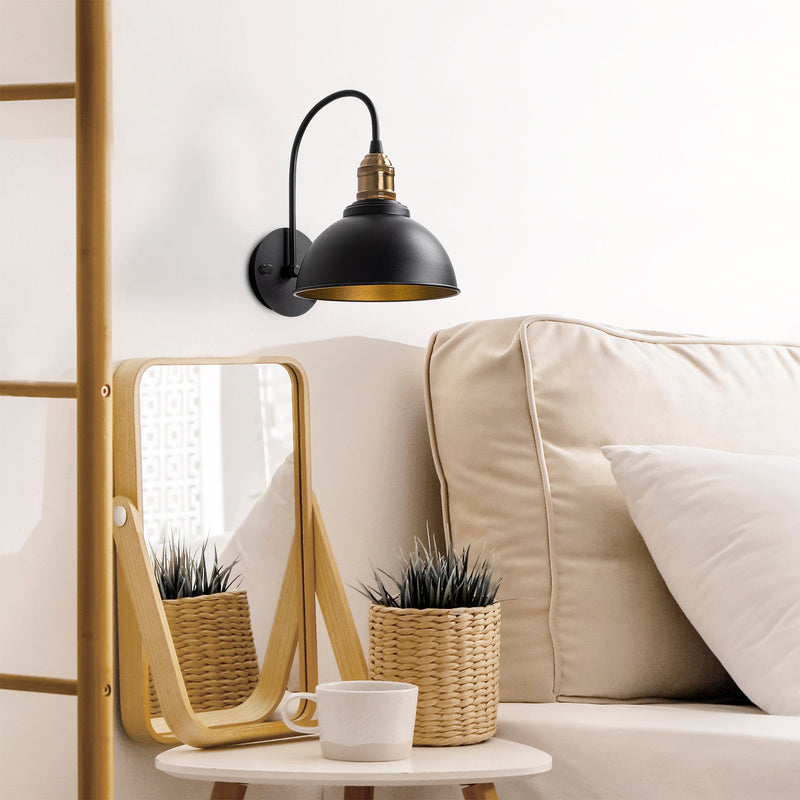 Aplică Asi Home Varzan - 10840, Negru, Ø12 cm