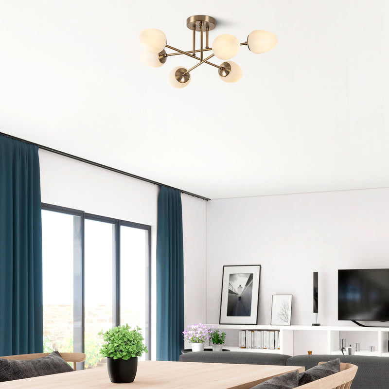 Lustră Asi Home Camflo - 10390, Vintage, 6xE14