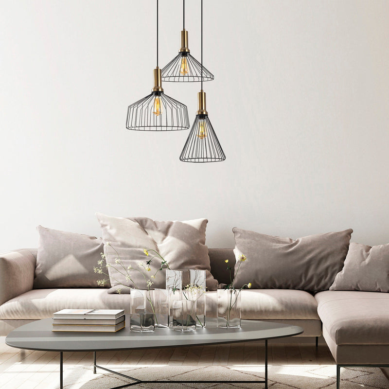 Lustră Asi Home Dear - 11215, Negru, 3xE27