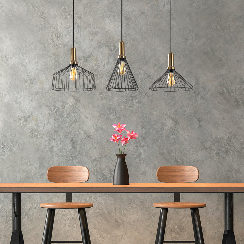 Lustră Asi Home Dear - 11220, Negru, 3xE27