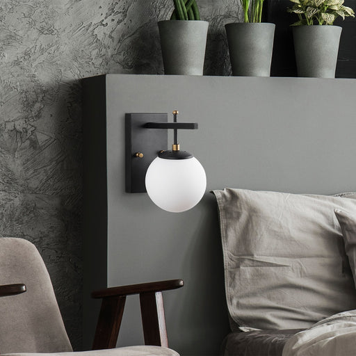 Aplică Asi Home Zahar - 13113, Negru, Ø15 cm