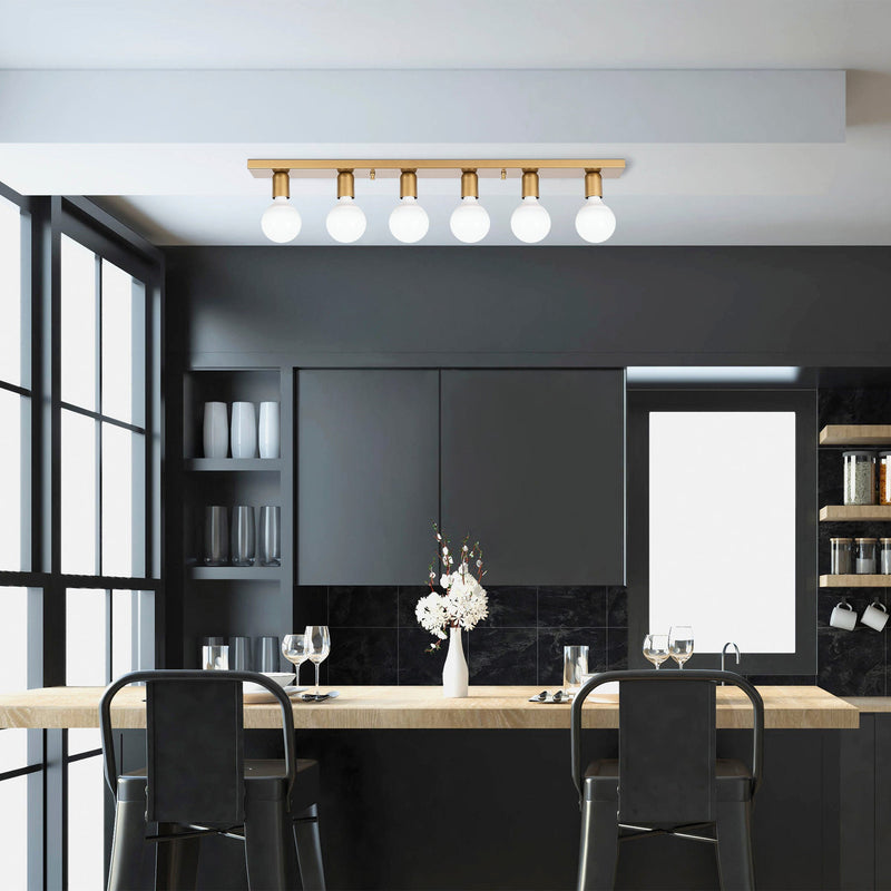 Lustră Asi Home Mirro - 12227, Auriu, 6xE27
