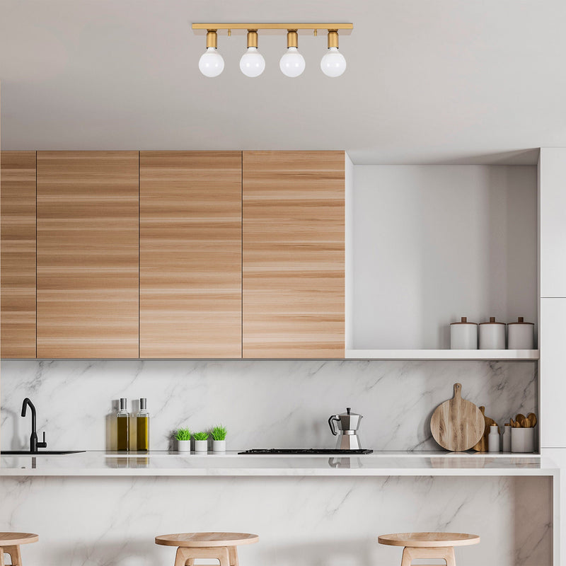Lustră Asi Home Mirro - 12232, Auriu, 4xE27