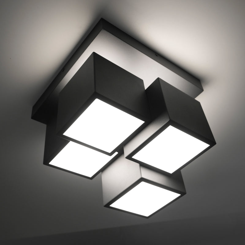 Plafoniera Paul Neuhaus TETRIS 4xLED Negru
