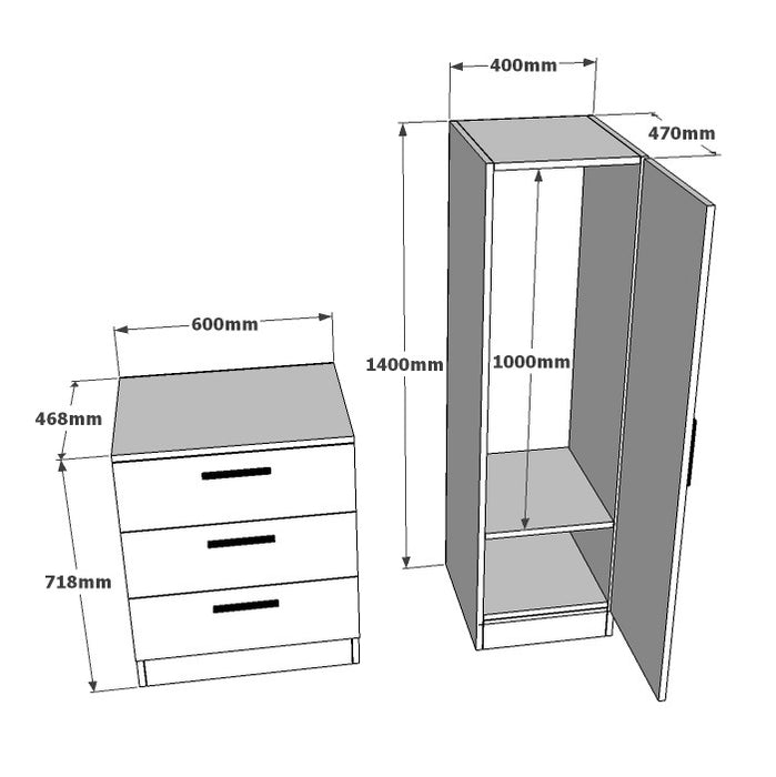 Dulap Multifuncțional Asi Home CC6-AW PAL 47X60X72 cm