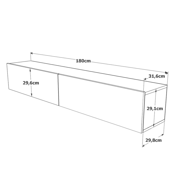 Consola TV Asi Home FR8-A PAL 32X180X30 cm