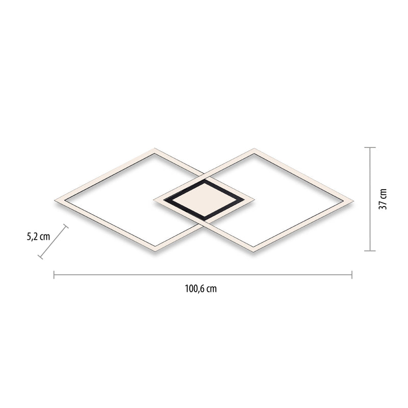 Plafoniera Zuma Line ASMIN LED Negru