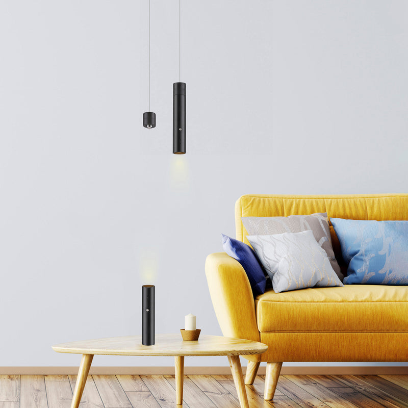 Lustra Paul Neuhaus ATTACH LED Negru